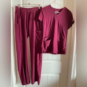 IRG Elevate Scrub Set - Mock Wrap Top + Yoga Waist Pant